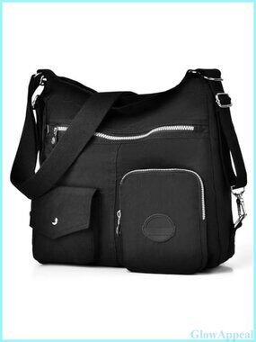 Nylon Crossbody Hobo Shoulder Bag Convertible Backpack RFID Waterproof